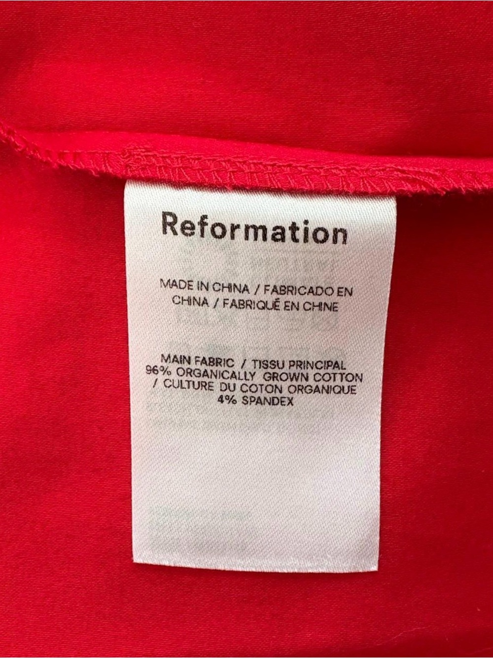 Reformation Alfred dress in red size 6 - Picture 6 of 7